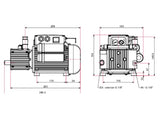 MVP 015-2 Diaphragm Pump, 100–236 V, 50/60 Hz