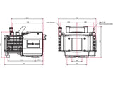 MVP 040-2 Diaphragm Pump, 100–236 V, 50/60 Hz