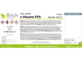 Birch Biotech PRISTINE n-Hexane 95%, HPLC Grade