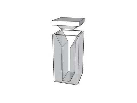 MSE PRO Micro Cuvettes With White Walls And Lid, 10mm Path Length, ES Quartz Glass (190 nm - 2500 nm)