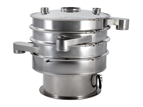 MSE PRO 360° Double-Layer Rotary Vibrating Sieve, Diameter 930 mm with three sieves (100, 200, 325 mesh)