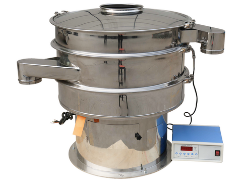 MSE PRO Single-Layer Ultrasonic Rotary Vibrating Sieve, Diameter 560 mm with Three Sieves (100, 200, 325 mesh)