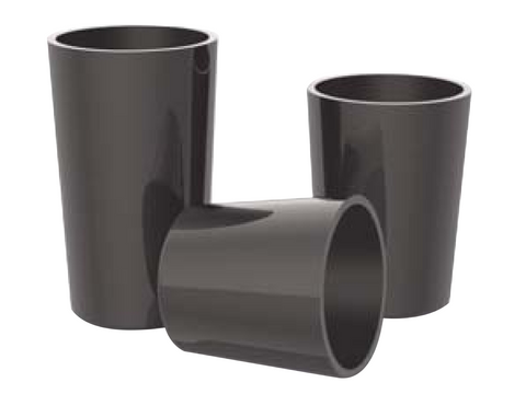 MSE PRO Glassy (Vitreous) Carbon Tapered Crucibles