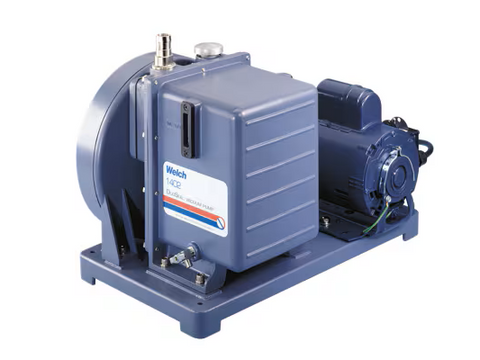 Welch DUOSEAL Two-Stage Belt Drive Pump: Refrigeration Duty, 5.6 CFM