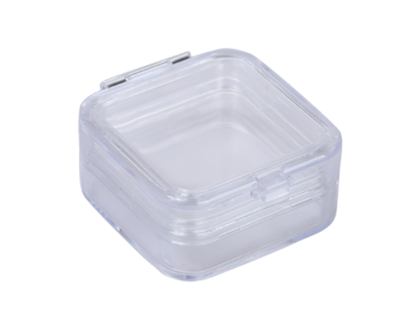 Pack of 4 MSE PRO Static Dissipative (ESD Safe) Plastic Membrane Boxes  (50x50x16 mm) for Delicate Materials Storage