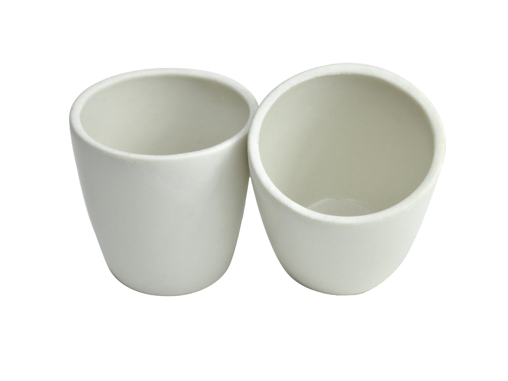 Crucible with cover, porcelain, capacity 5 to 300 ml